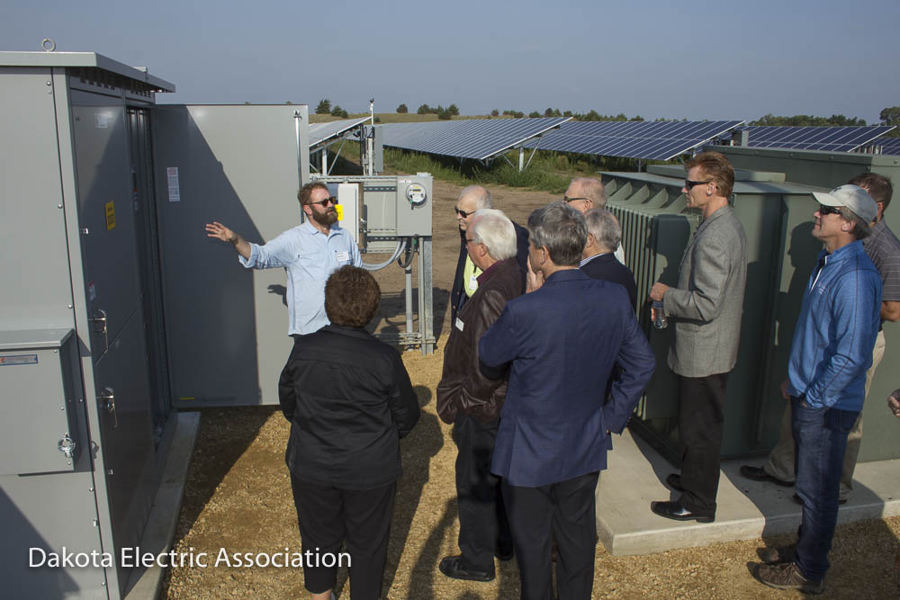 SoCore Energy personnel provided a tour at the solar facility. 