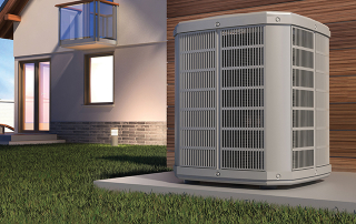 heat pump outside of home
