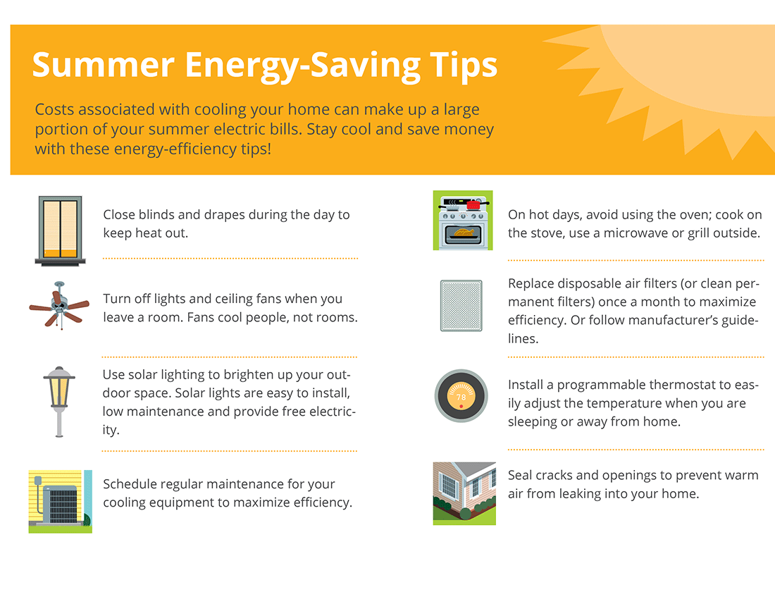 Summer Energy-Saving Tips – Dakota Electric Association®