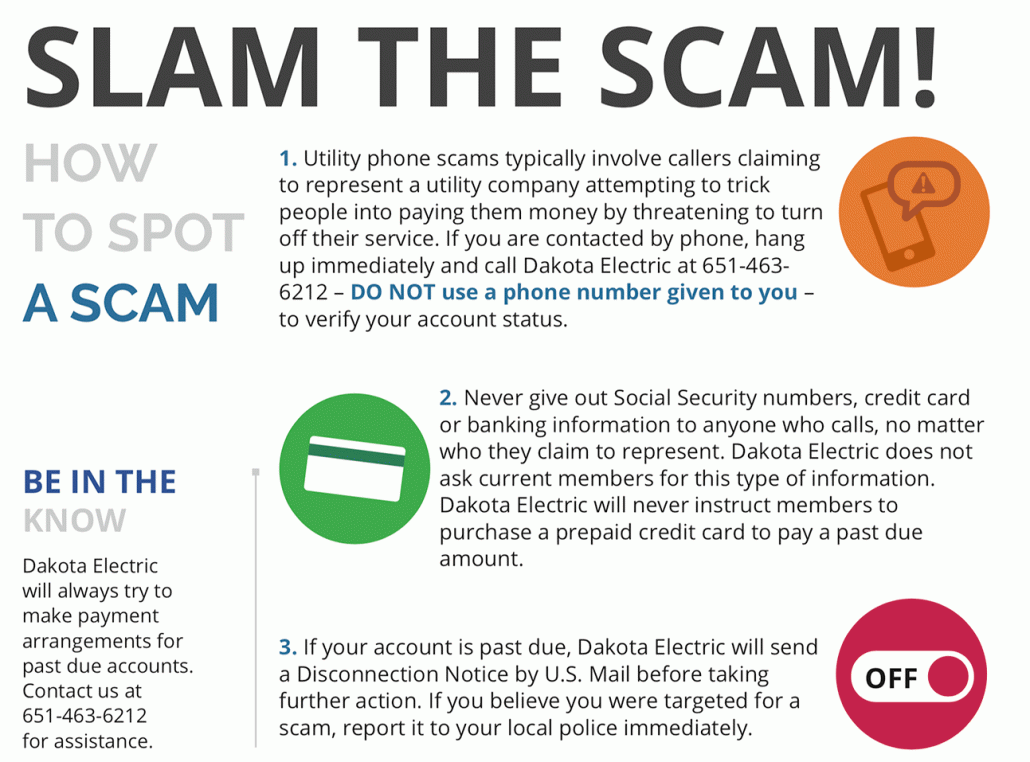 Avoiding a utility scam