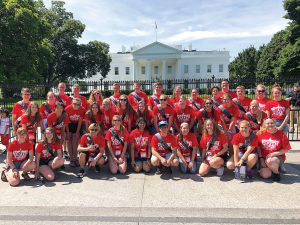 Minnesota Youth Tour Delegates at white house