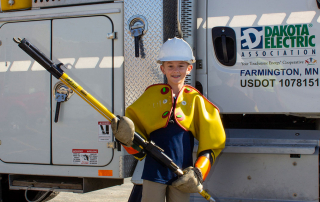Logan and Bucket Truck