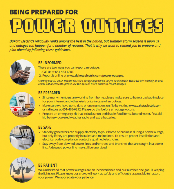 PowerOutagesInfo Dakota Electric Association®