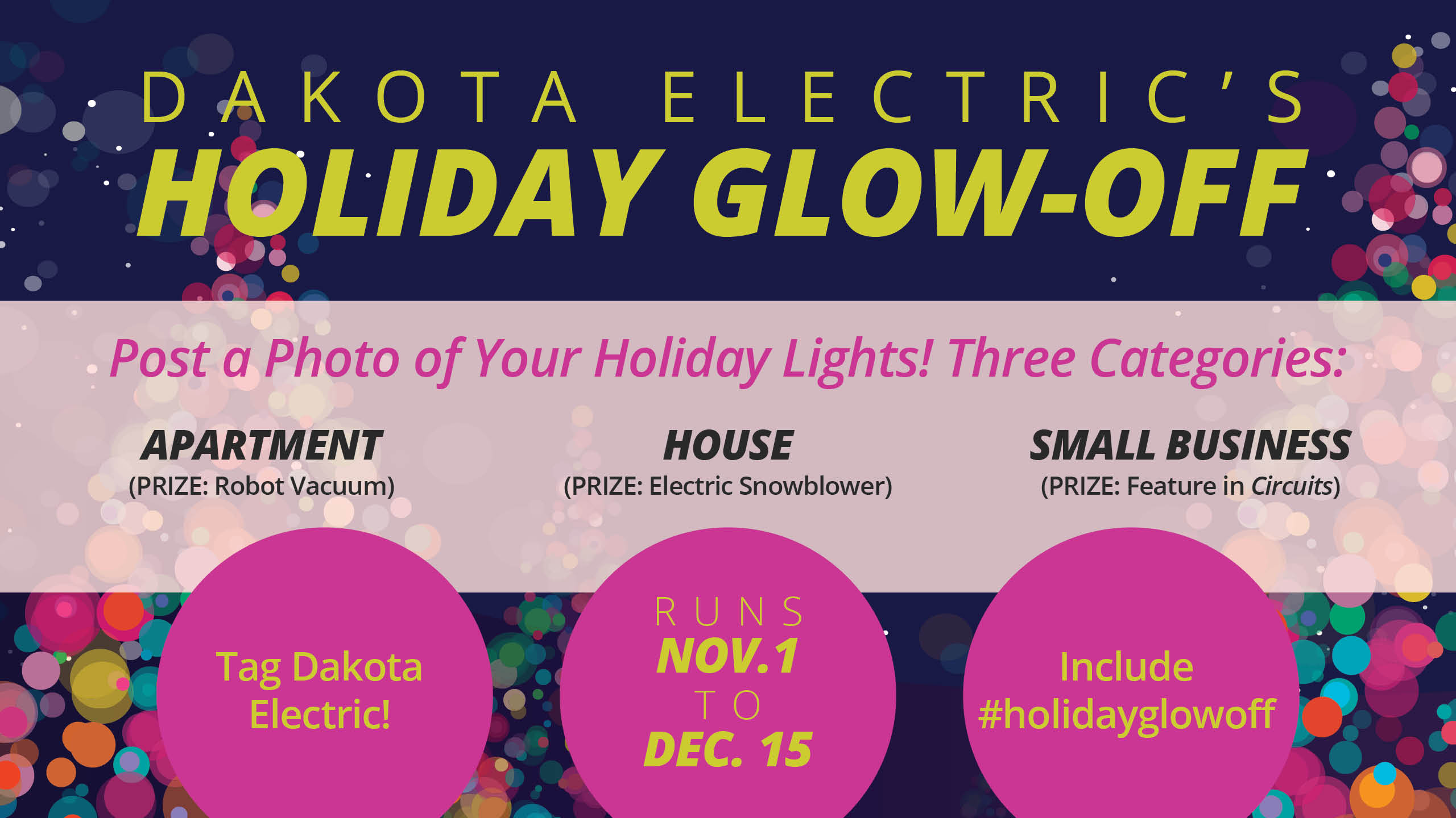 Announcement for Holiday Lights Competition